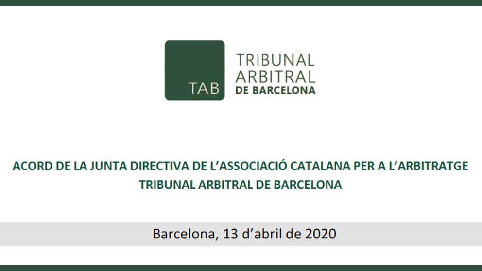 Acuerdo de la Junta Directiva 13 de abril 2020