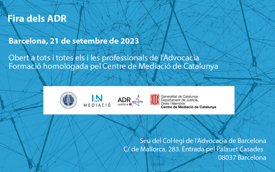 Feria ADR en el ICAB (Barcelona, 21 de septiembre de 2023)
